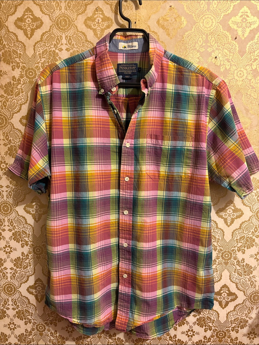 Pendleton Surf Pendleton Plaid Short Sleeve Button Up Shirt